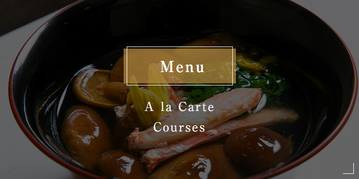 Menu A la Carte Courses